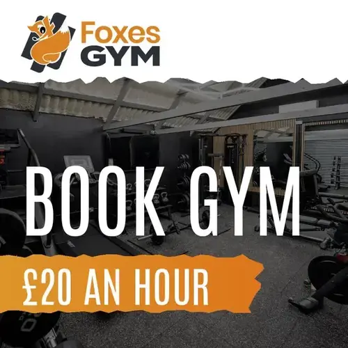 Foxes Gym booking card: book the private gym at Foxes Farm, Eight Ash Green, £20 an hour