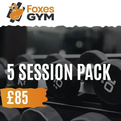 Foxes Gym 5 session pack card: £85, at Foxes Farm, Eight Ash Green near Colchester